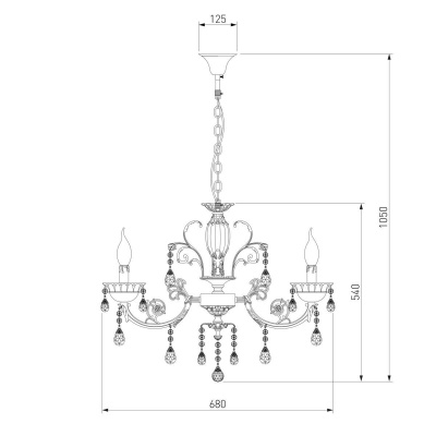 Подвесная люстра Bogates 230/6 Strotskis