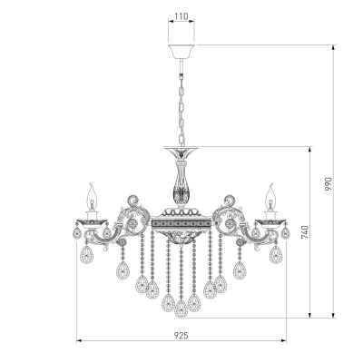 Подвесная люстра Bogates 283/10 Strotskis