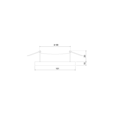 Встраиваемый светильник Elektrostandard 124 MR16 черный/серебро a053358