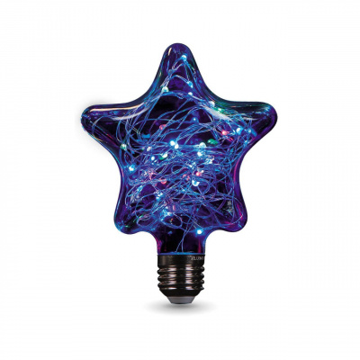 Лампа светодиодная Gauss Vintage Star E27 2W RGB 160802008