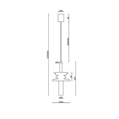 Подвесной светильник Maytoni Sound Wave MOD255PL-01B1