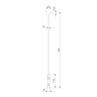 Декоративная стойка двойная Elektrostandard Esthetic Magnetic 85150/00 a065446