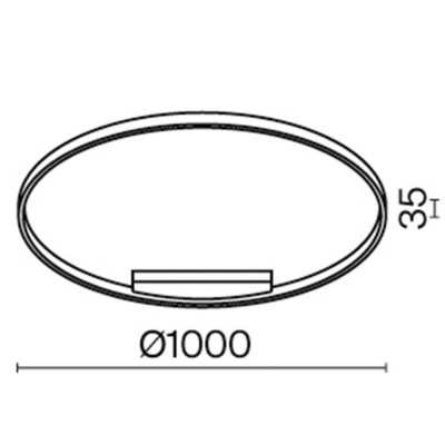 Подвесной светодиодный светильник Maytoni Rim MOD058PL-L54WK