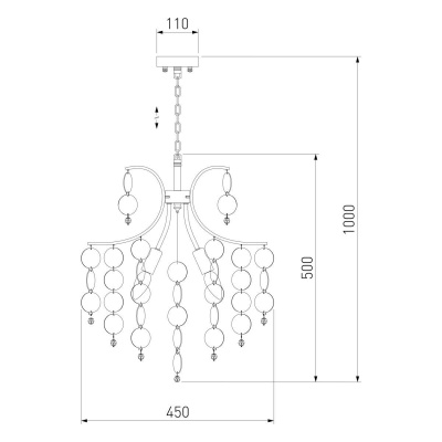 Подвесная люстра Bogates Bolla 335/5 Smart