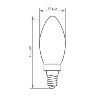 Лампа светодиодная филаментная диммируемая Feron E14 5W 2700K прозрачная LB-68 25651
