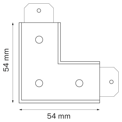 Соединитель L-образный для однофазного трека Lightstar Teta 505126