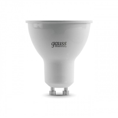 Лампа светодиодная Gauss GU10 9W 4100K матовая 13629