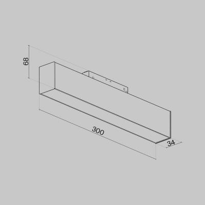 Трековый светодиодный светильник для магнитного шинопровода Maytoni Technical Basis TR012-2-12W4K-W