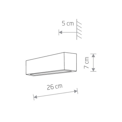 Настенный светильник Nowodvorski Straight Wall XS 7601