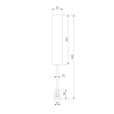 Декоративная стойка с вводом питания Elektrostandard Esthetic Magnetic 85146/00 a065442