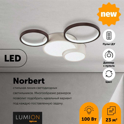 Потолочный светодиодный светильник Lumion Ledio Norbert 5253/64CL