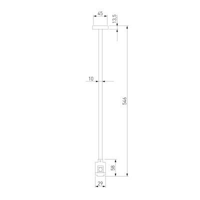 Декоративная стойка с вводом питания Elektrostandard Esthetic Magnetic 85147/00 a065443