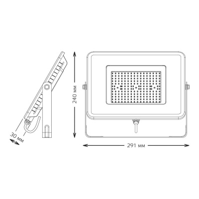 Прожектор светодиодный Gauss Qplus 100W 6500К 690511100