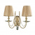 Бра Crystal Lux Victoria AP2 Gold/Amber