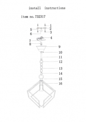Подвесной светильник Lightstar Gabbia 732317