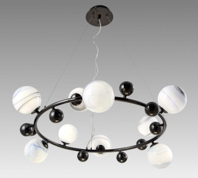 Подвесная люстра Crystal Lux Salvadore SP9H Black Chromium
