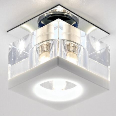 Встраиваемый светильник Ambrella light Glass D8031 CL/W