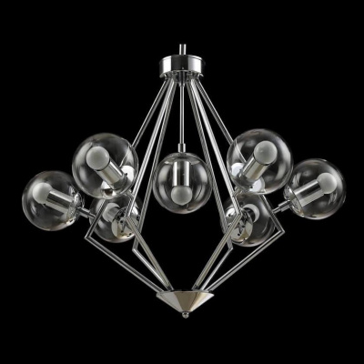 Подвесная люстра Crystal Lux Fabricio Fabricio SP7 Chrome/Transparente