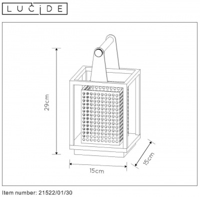 Настольная лампа Lucide Sansa 21522/01/30