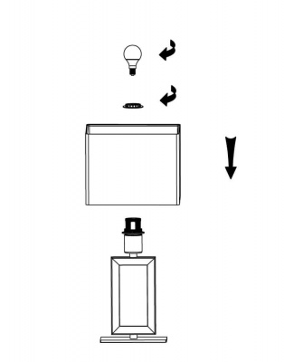 Настольная лампа Odeon Light Atolo 2197/1T