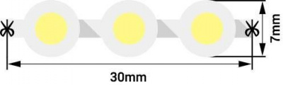 Светодиодная влагозащищенная лента SWG 7,7W/m 96Led/m DIP синий 1M DIP-96-12-7.7-B-68 000907