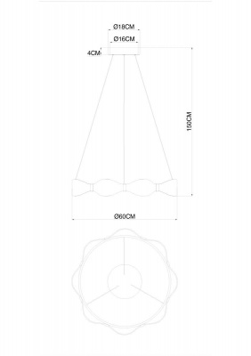 Подвесной светодиодный светильник Arte Lamp Grace A1868SP-1PB