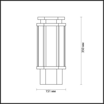 Уличный светильник Odeon Light Nature Gino 4048/1B