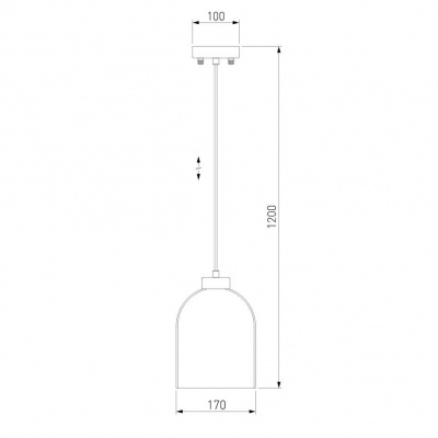 Подвесной светильник Eurosvet Tandem 50119/1 латунь