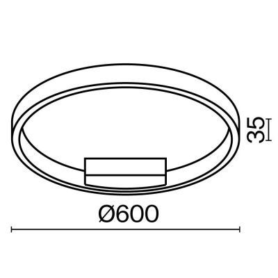 Потолочный светодиодный светильник Maytoni Rim MOD058CL-L35BSK