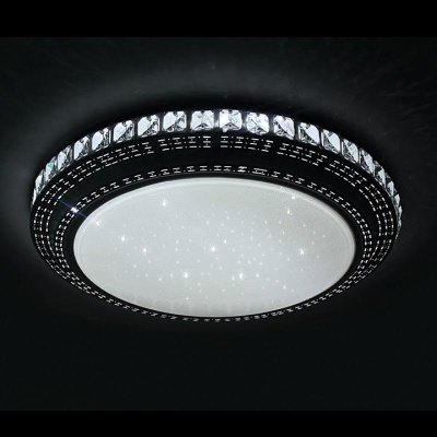 Потолочный светодиодный светильник Ambrella light Orbital Crystal F91 80W D500