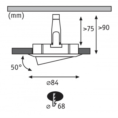 Встраиваемый светодиодный светильник Paulmann Nova 93608