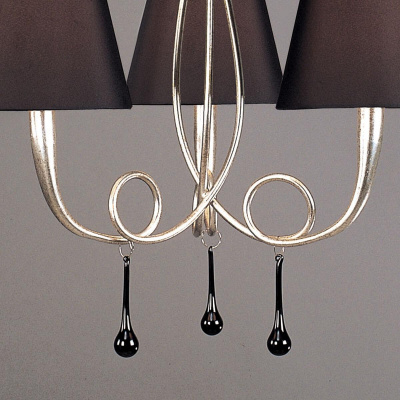 Подвесная люстра Mantra Paola Painted Silver 3532