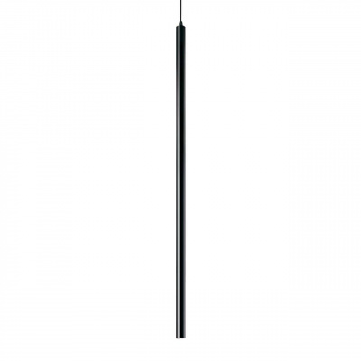 Подвесной светодиодный светильник Ideal Lux Ultrathin D100 Round Nero 142913