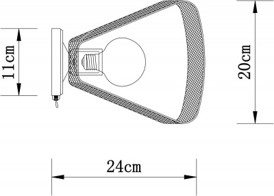 Бра Arte Lamp Maasym A7044AP-1BK