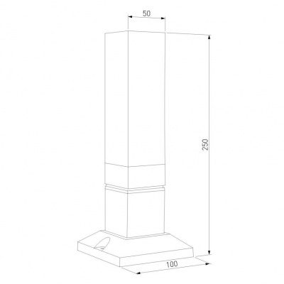 Уличный светодиодный светильник Elektrostandard 1536 Techno Led серый a052859