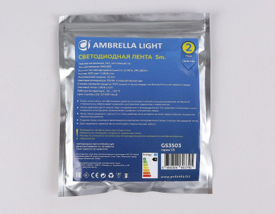 Светодиодная лента Ambrella Light 22W/m 240LED/m 2835SMD холодный белый 5M GS3503