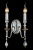Бра Crystal Lux MERCEDES AP2 CHROME/SMOKE