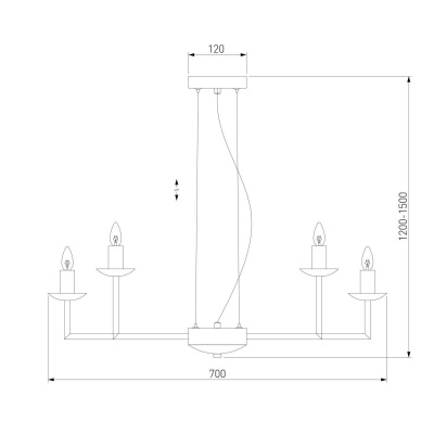 Подвесная люстра Eurosvet Cariso 60150/10 хром