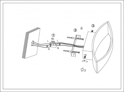 Настенный светодиодный светильник DesignLed GW Ole GW-A715-5-BL-WW 003025