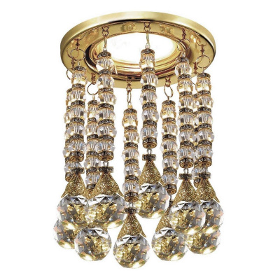 Встраиваемый светильник Ambrella light Crystal K2241 CL/G