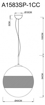 Подвесной светильник Arte Lamp Galactica A1583SP-1CC