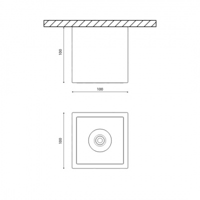 Потолочный светодиодный светильник DesignLed DL-SPL SPL-CB-18-BL-NW 005429