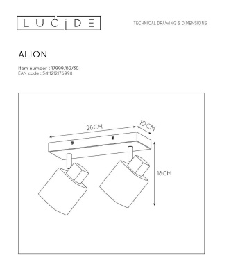 Спот Lucide Alion 17999/02/30