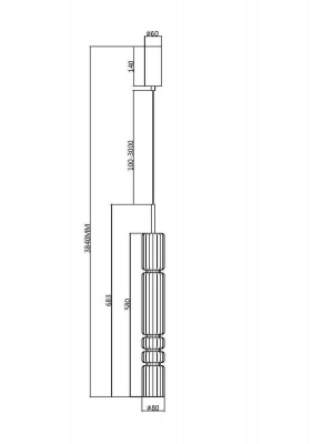 Подвесной светодиодный светильник Maytoni Ordo MOD272PL-L12CH3K