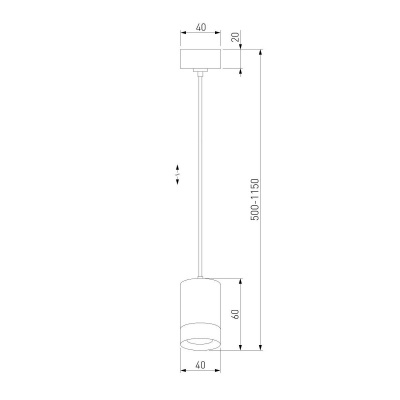 Подвесной светодиодный светильник Eurosvet Piccolo 50248/1 LED черный