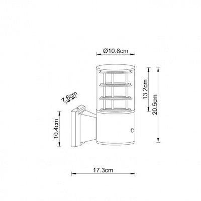 Уличный настенный светильник Arte Lamp Tokyo A5316AL-1BK