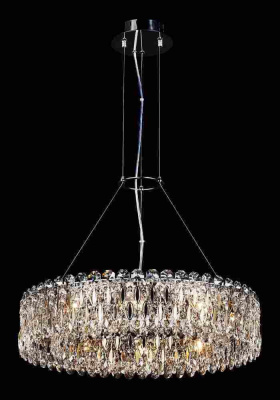 Подвесной светильник Crystal Lux Lirica SP10 D610 Chrome/Gold-Transparent