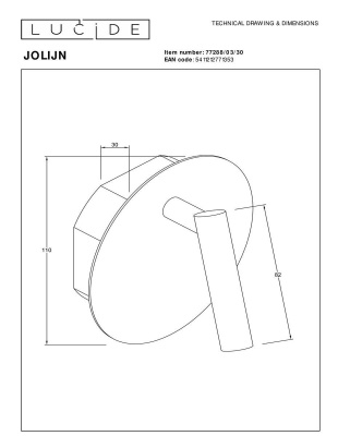 Спот Lucide Jolijn 77288/03/30