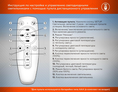 Потолочный светодиодный светильник Ambrella light Comfort LineTech FL5055