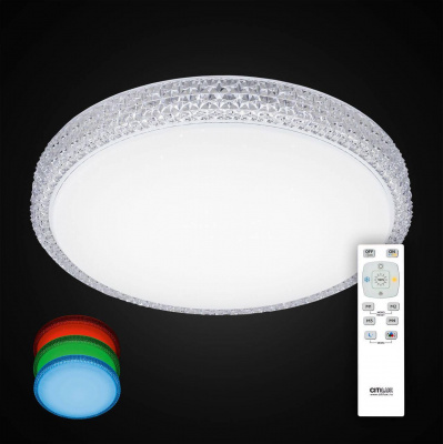 Потолочный светодиодный светильник Citilux Альпина CL71840RGB